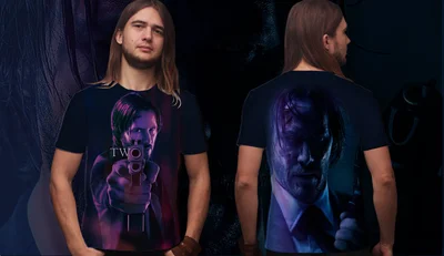 Футболки с полной запечаткой: джон уик